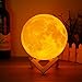 Produktbild ILS - 15cm Magical Two Tone Moon Lamp USB Rechargeable Luna LED Night Light Touch Sensor Gift
