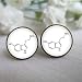 Produktbild Chemie Flasche Messing die Ohrstecker Ohrringe – Serotonin Molekül Ohrstecker – Serotonin Jewelry – Chemie Ohrstecker – Serotonin – Biologie – Chemie Ohrstecker