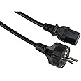 Made for AIWA EU Europe/Travel Adapter / C13 Kettle PC Computer Power Supply Adapter IEC Mains Cable Lead Plug for Monitor, Printer, Photocopier, Screen, TV, Treadmill, Audio, Amp 1.5M Long