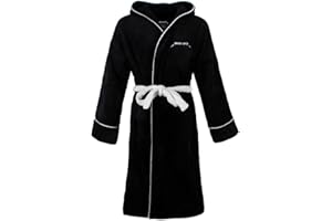 Metallica Bathrobe Load Star Band Logo Official Black Super Soft Fleece Unisex