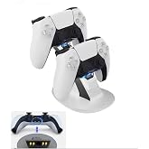 Ps5 Joystick Şarj Standı ikili Işıklı Şarj istasyonu Beyaz Hbp256