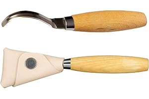 MORAKNIV Mora 163 S Stainless Steel Double Edge Spoon Bowl Carving Tool with Sheath