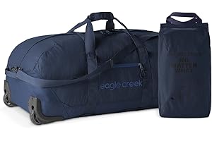 Eagle Creek No Matter What Reisetasche mit Rollen, 110L Volumen, Duffel Bag, Wasserabweisend, Robust, Atlantic Blue