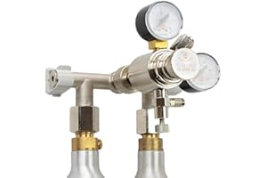 Hiwi Hochdruck CO2 Wand Verteiler für Wassersprudelflaschen 425g 2-LTG CO2 Anlage CO2 Verteiler Druckminderer Kohlensäure