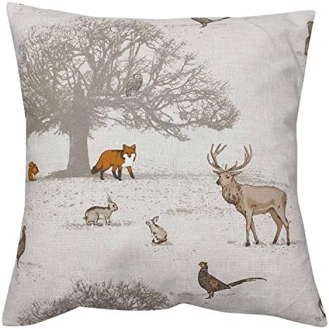 Tatton Fox Stag Fryetts Country Animal Print Cushion Cover (16")