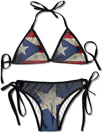 hangyuxingbang Puerto Rico Flag Women's Fashion Sexy Swimwear One Size