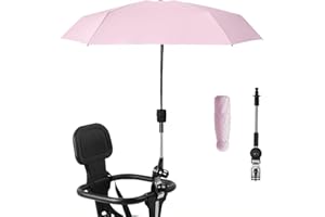 Nakazawa Pram Parasol,Umbrella for UV Sun Protection,Handle Included - Pram Umbrella,Adjustable Steering,Clip on Parasol,Compact and Light