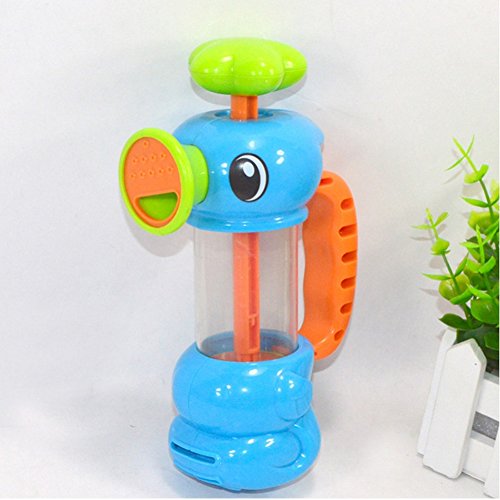 Demiawaking Baby Bad Wasser Spielzeug Pumping Design Bunte Hippocampal Form Badewannenspielzeug - 6