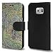 Produktbild Renoir - Young Man In The Forest Of Fontainebleau, Schwarz Leder Standplatz Fall Handyhülle Aufklappbar Klappetui mit Magnetverschluss und Farbig Design für Samsung Galaxy S6 G9200