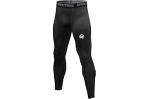 MEETWEE Spodnie Kompresyjne Męskie Sportowe Legginsy - Leginsy Mężczyźni