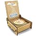 Produktbild TROSTLICHT Sternenkind Trauer-Kerze | Holz-Box mit Spruch & personalisiert mit Namen eures Kindes | Sternenkinder Andenken | Fehlgeburt Geschenk | statt Trauerkarte Baby (Mond blau)