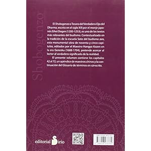 SHOBOGENZO VOLUMEN 3: TESORO DEL VERDADERO OJO DEL DHARMA (Espiritualidad (sirio))