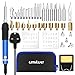 Price comparison product image Umitive 37Pcs Wood Burning Pyrography Pen Kit, 60W, Adjustable Temperature, 33 Wood Burning Attachments Multifuction For Soldering Engraving And Crafts, Carving Burning Tools On Wood, Leather