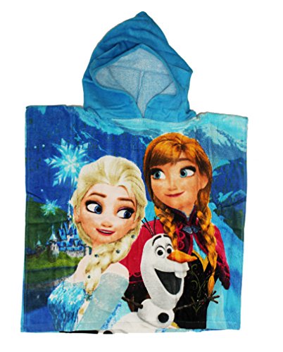 Disney Frozen Die Eiskönigin Badeponcho Poncho Badetuch (Blau)