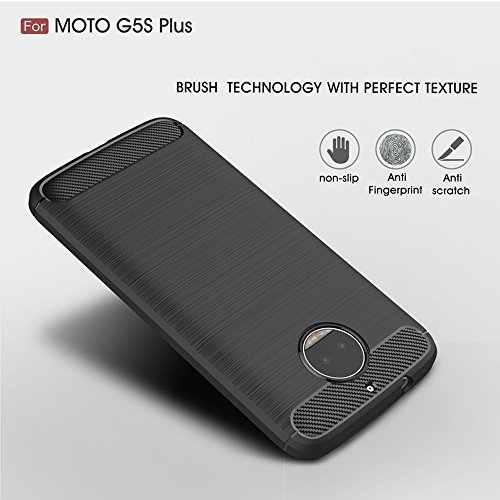Moto G5S Plus Funda Estuyoya Silicona Efecto Carbono funda trasera Dise o Duradero alta calidad Antigolpes Gel Flexible Carcasa para G5S Plus - Negro reviews Moto G5S Plus Funda Estuyoya Silicona Efecto Carbono funda trasera Dise o Duradero alta calidad Antigolpes Gel Flexible Carcasa para G5S Plus - Negro