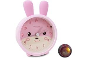 ‎ABNAOK Abnaok Wecker Kinder Nachtlicht & Lernuhr für Schulanfänger ohne Ticken & Strahlung
