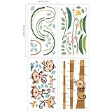 Decowall DA-1607 Affen-Höhentabelle Wandsticker Wandaufkleber Wandtattoo Kinderzimmer - 6