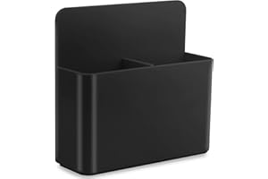 Levomat Magnetic Pen Holder Magnetic Marker Holder Whiteboard Pen Holder Organizer with Strong Anisotropic Magnet Pad for Whiteboard, Fridge, Refrigerator, Locker, Office, Home, School (MBlack)