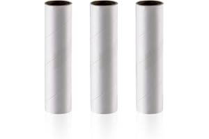 Dragon Slay Grand Rouleau Anti-Peluches de 16 cm Compatible avec MUJI, avec Housse coulissante pour enlever Les Poils d'animaux, Extra Collant (Rouleaux de Recharge (Paquet de 3))