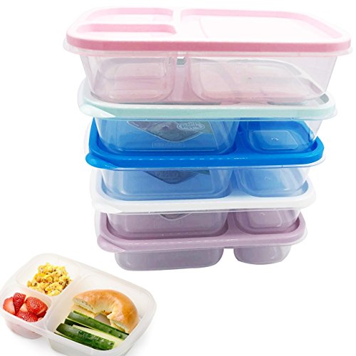 Usave3-4-5-6-SETS of BENTO Lunch Boxes Food Storage Meal Container with LIDS for Kids (Set-6)