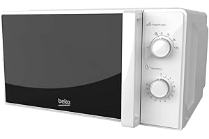 Beko - MOC20100WFB - Forno a Microonde, 6 Livelli Potenza, 20 Litri, 700 W, Libera Installazione, Timer 30 min - Bianco, 45,2 x 32,5 x h26,2 cm