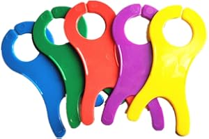 OUKEYI Large Yarn Bobbins Spool Weave Winder Tool Cross Stitch Bobbin Organizer Thread Holder Sets of 20 Pcs Random Color