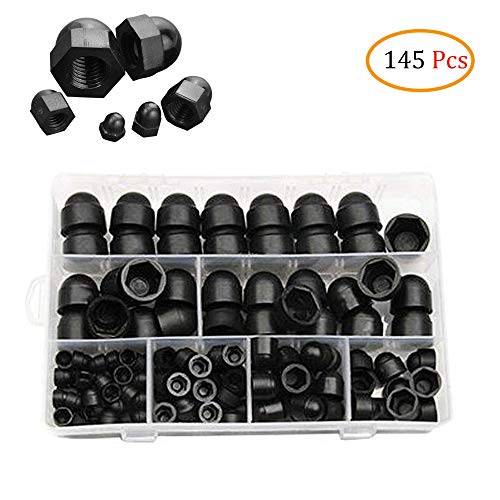 Schneespitze 145 Pcs Cappucci Copri Dado Bolt Dado Tappi Esagonale Tappo Di Gomma Vite a testa esagonale Tappo M4 M5 M6 M8 M10 M12