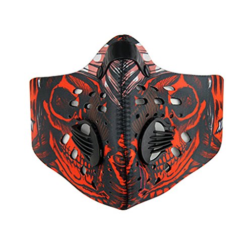 Unisex Herren Damen Gesicht Mund Maske Gesichtsmaske Mundschutzmaske Staubschutz für Radfahren Fahrrad Motorrad Bike Sport - 2