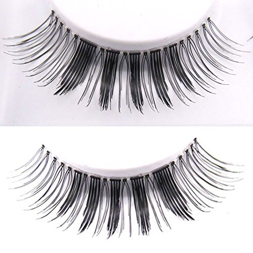 Bluelans® 5 Paar Schwarz Quer Starke Lange Künstliche Falsche Wimpern Weiche Eyelashes Wimpernverlängerung Party Make-up - 2