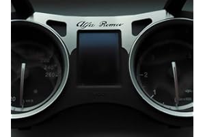 AUTOCOVR Copertura In Acciaio per Alfa_Romeo 159 & BRERA & SPIDER (939) - 1 Pezzo Spie e indicatori luminosi Cornice Inox Metallo Spazzolato Interni Fatto Su Misura Decorazioni Tuning Accessori