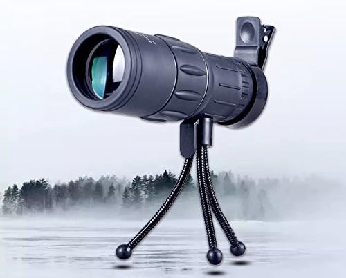 W telescope Outdoor Full Optical Monocular Telescope High - Power High - Definition Telescope Dual - Tone Night Vision Binoculars,Black