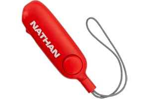Nathan Personal Alarm Ripcord with Strobe Light. SafeRun Siren in Case of Emergency 120DB. Security Clip for Running, Waking, Hiking, Biking and More. Very Loud and Bright, Easy to use, Fast.