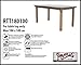 Produktbild RTT180100 Schutzhülle nur für Tischplatten Schutzhülle für rechteckigen Gartentisch, Abdeckhaube für Gartentisch, Gartenmöbel Abdeckung
