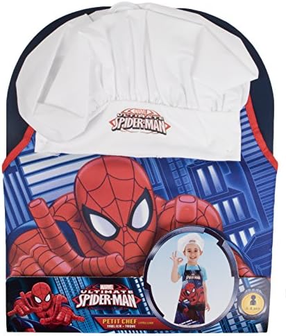 Kids Character Apron + Hat Spiderman