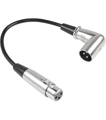 Coude XLR Mâle à Souder Adaptout - Angle 90° 3 Broches - Pour Audio/Micro - Lot De 2 - Garantie 2 Ans
