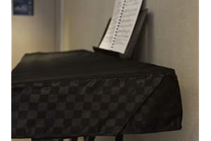 Clairevoire Housse de piano numérique pour Yamaha P515 [Noir ébène] | Ouverture de la bibliothèque | Dossiers latéraux faciles d'accès | Double couche et étanche |133.6cm X 37.6cm