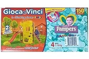 Pampers baby dry 150 pannolini taglia 4 Maxi (7-18 Kg)