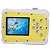 Produktbild Top Unterwasser Action Kamera für Kinder mit 5,1 cm TFT LCD-Bildschirm Hd720P 12 MP (Interpolation Pixel) Wasserdicht Digital Staubdicht Camcorder Schwimmen Tauchen und bleichverfahren (gelb)