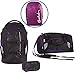 Produktbild Satch Schulrucksack-Set 4-tlg Pack Purple Hibiscus 9C6 schwarz lila