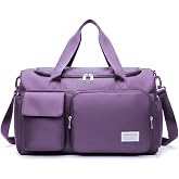 WILDHORN Nylon 44 cm Travel Duffle Bag for Women | Waterproof Gym & Sports Shoulder Bag with Wet Pocket & Shoe Compartment | 
