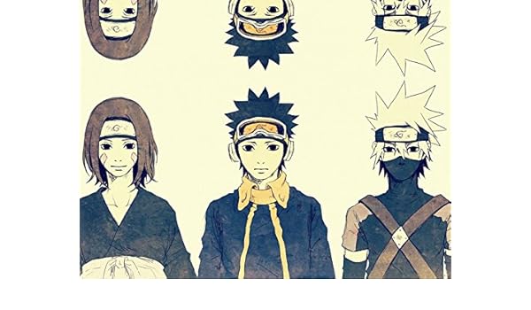 Dv6110 Naruto Team Minato Rin Nohara Kakashi Hatake Obito Uchiha