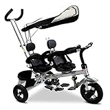 【Multifunktionale Verwendbarkeit】Das Kinderfahrrad mit klappbaren Fußstützen und Pedale auf dem Vorderräder gewahrleisten Variationen, geeignet für sowohl Lauf- als auch Fahrradlernen.