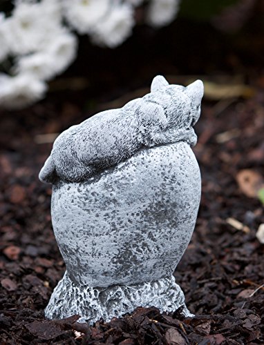 Grabschmuck Katze „Was wir lieben…“, frost- und wetterfest, massiver Steinguss - 4