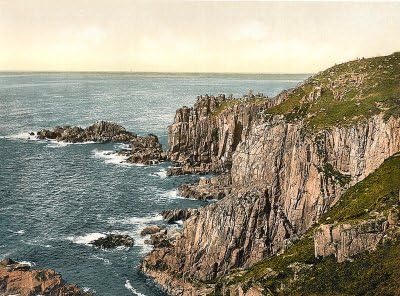 Lands End Cornwall - 25 x 19cms Fabric Topped Mouse Mat