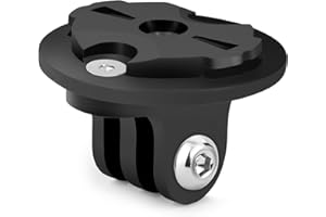 KALEXION Halterung für Gopro Fahrradcomputer für Garmin Edge - Universal Adapter Combo für Gopro, Passend für Garmin Edge Halterung Fahrrad, Lochabstand 22-24mm, Fahrradcomputerhalterung, FahrradlichtHalterung