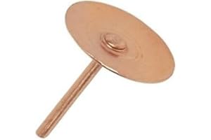 FALCON WORKSHOP SUPPLIES LTD 500 x Copper Disc Rivets - 20mm Long x 1.5mm Thick - Slate Roof Pin Rivet