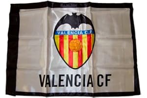 VALENCIA CF Valencia C.F. 01BAD03 Bandera, Blanco/Naranja, Talla Única