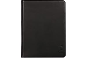 RHODIA 213001C - Portablocco e portadocumenti N°13 NERO - per Bloc-Notes e taccuini in Formato A6 (10,5x14,8 cm) - Simil Cuoio Italiano Premium - Collezione