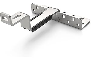 ECOFLOW LIVING Ganci per fissaggio solare o fotovoltaico su tetto a tegola, 4 pezzi, struttura in acciaio