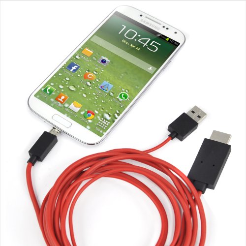 TRIXES Micro USB MHL zu HDMI Kabel Adapter HDTV für Smartphones 2 Meter 1080p - 2